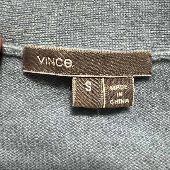 VINCE Ombre Dip‎ Dye Cashmere Wool Open Cardigan